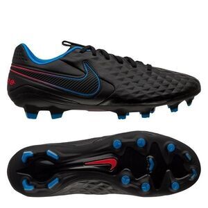 NEW Nike Tiempo Legend 8 Pro Black Blue Shoes Red Swoosh Size 6.5 #A2